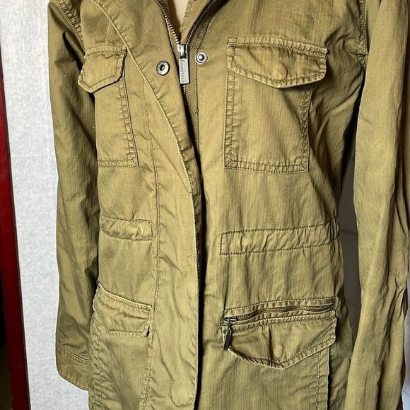 Toad & Co. Horny Toad Olive Green Utility Jacket w/Plaid Interior (Size: Small) - Picture 10 of 16